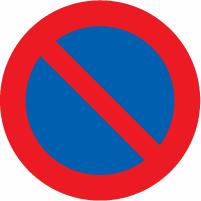 Vejskilt - C62 Parkering Forbudt 