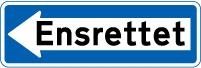 Vejskilt - E19.1 Ensrettet venstre 