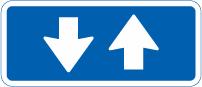 Vejskilt - UD21.1 Færdsel i begge Retninger  