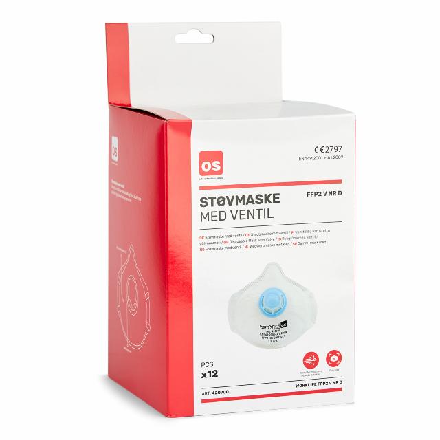 Støvmaske OS - FFP2-V NR D 