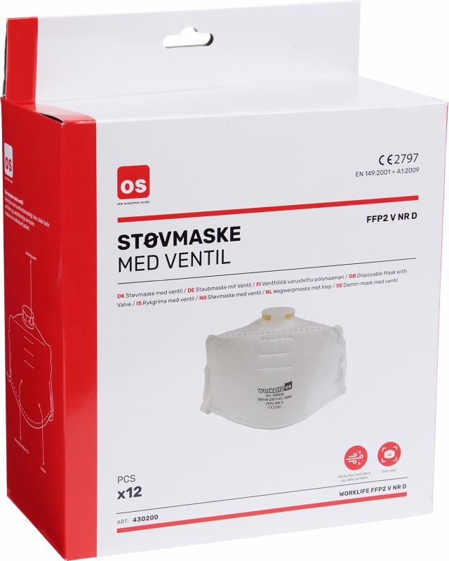 Foldbar maske OS - FFP2-V 