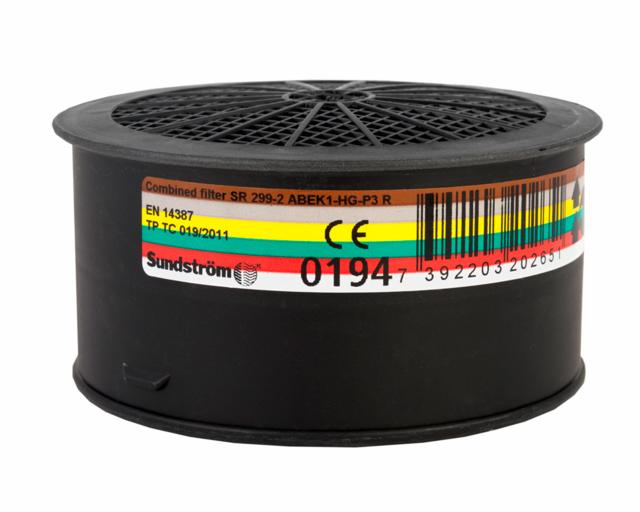 Gasfilter Sundström SR299-2 - ABEK1-Hg-P3 