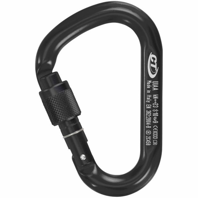 Karabinkrog 22 mm Skylotec Snappy SG - sort