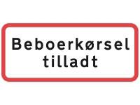 Undertavle - UC20.6 Beboerkørsel tilladt 