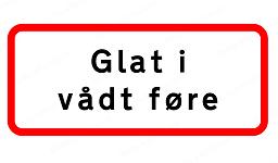 Undertavle - UA31.5 - Glat i vådt føre 