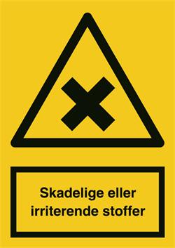 Skadelige eller irriterende stoffer 