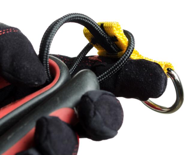 D-ring stål med loop 3M - 2,3kg 
