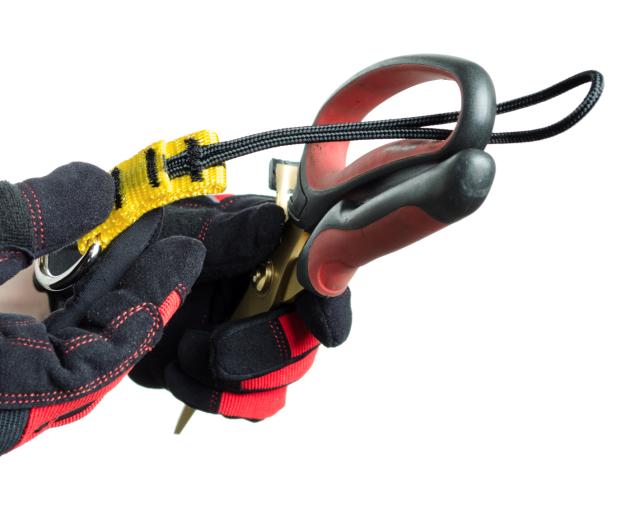 D-ring stål med loop 3M - 2,3kg 