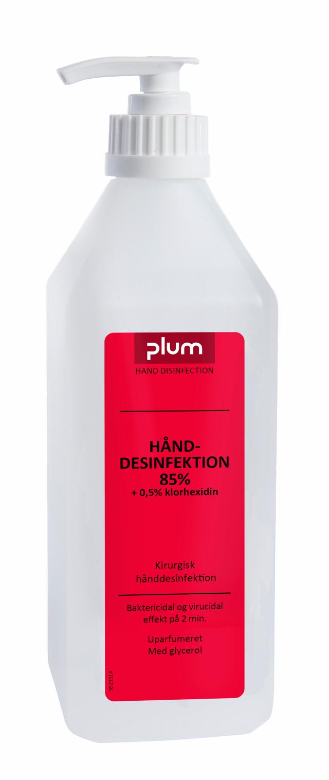 Plum hånddesinfektion 85% + 0,5% klorhexidin - 600 ml