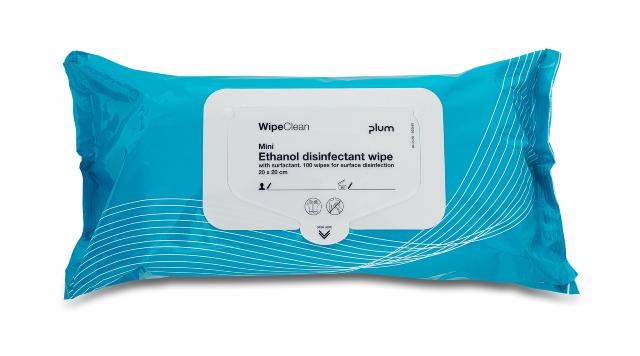 Plum WipeClean Ethanol Disinfection med tensider - mini